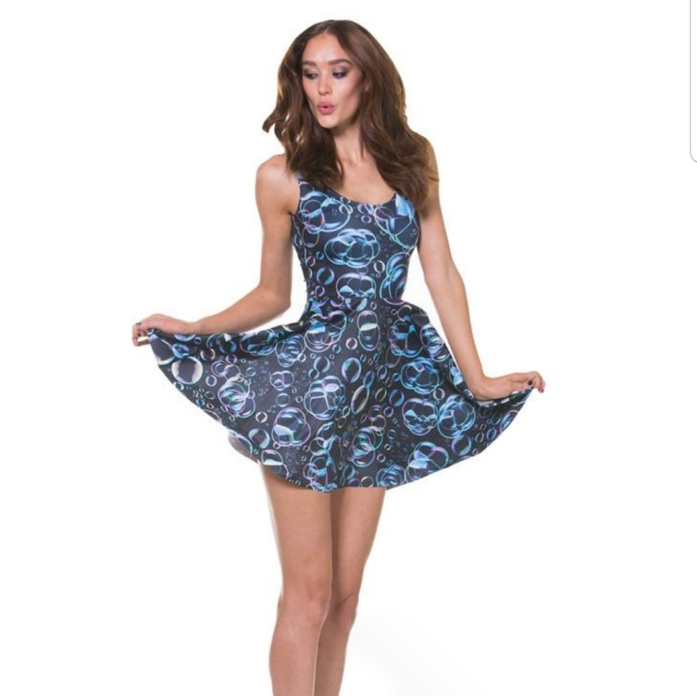 Bubbles scoop skater dress